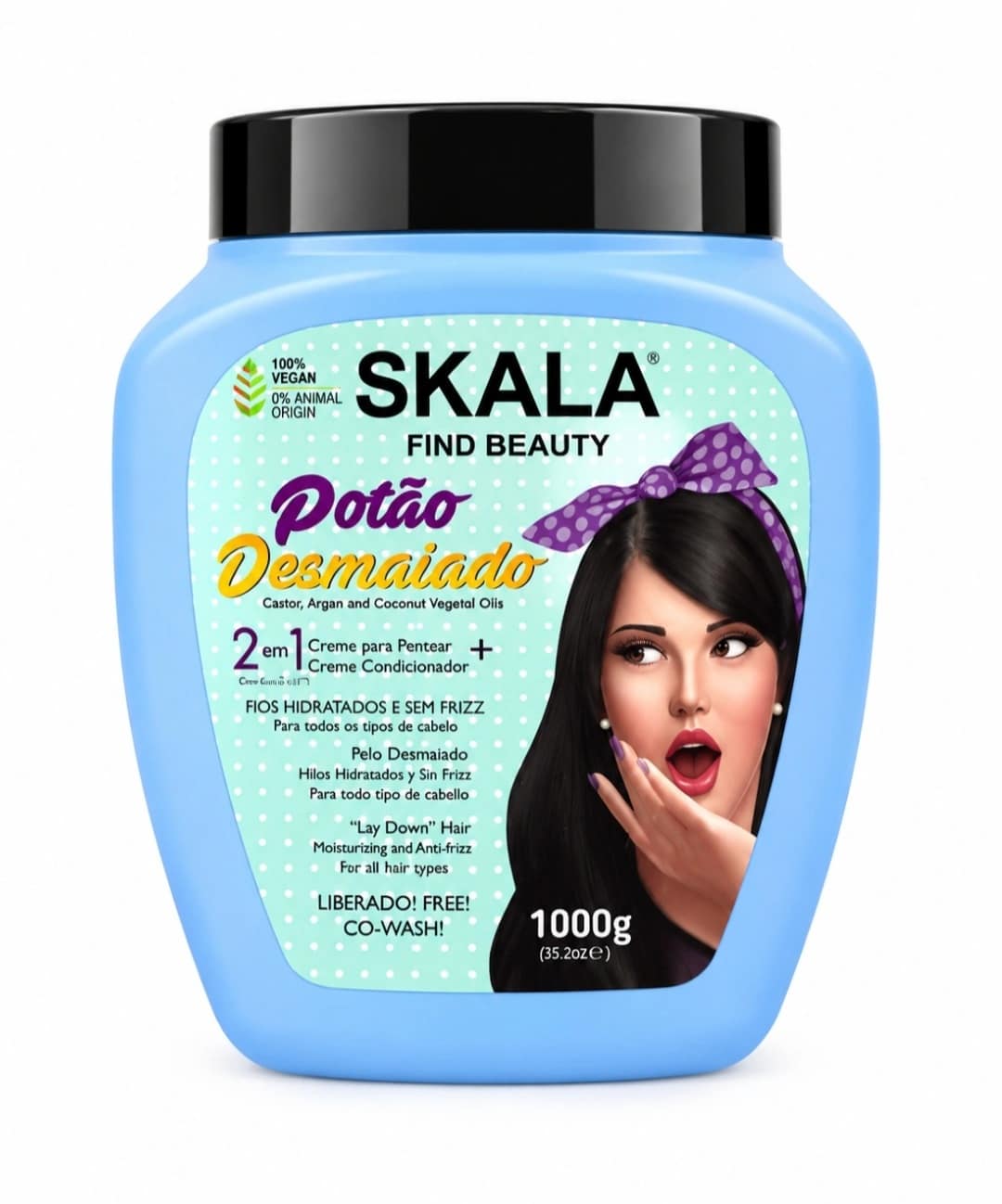 ماسک مو ۲ در ۱ اسکالا (Skala) مدل Potão Desmaiado - حجم ۱۰۰۰ گرم