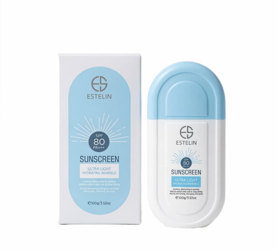 ضدآفتاب استلین آبی SPF 80 مدل Ultra-Light Hydrating Invisible