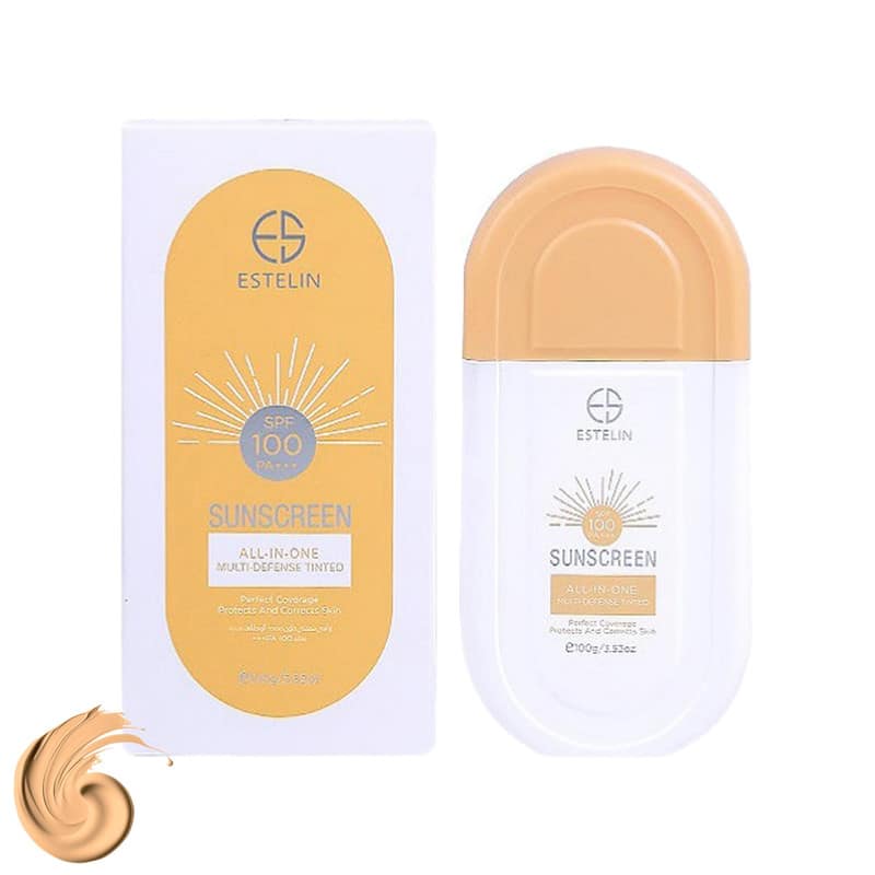 ضدآفتاب رنگی استلین SPF 100 مدل All-in-One Multi-Defense Tinted