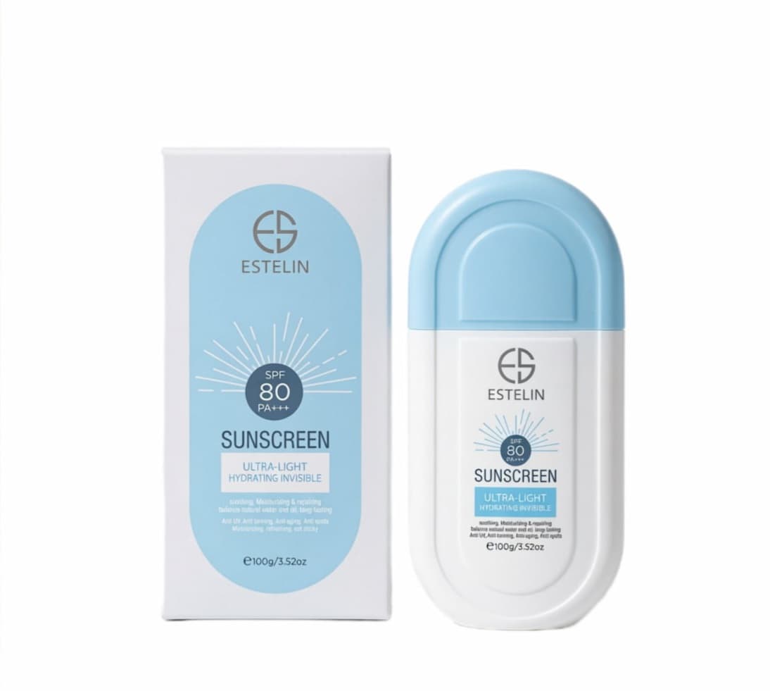ضدآفتاب استلین آبی SPF 80 مدل Ultra-Light Hydrating Invisible