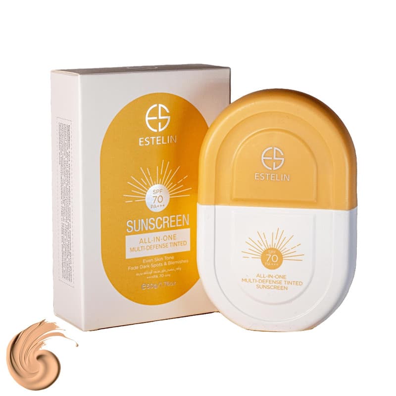 ضدآفتاب رنگی استلین SPF 70 مدل All-in-One Multi-Defense Tinted
