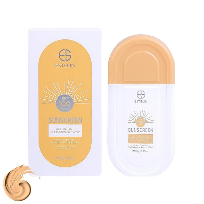 ضدآفتاب رنگی استلین SPF 100 مدل All-in-One Multi-Defense Tinted